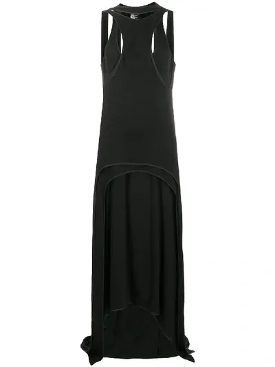 Ann Demeulemeester Reconstructed Layered Dress In Black