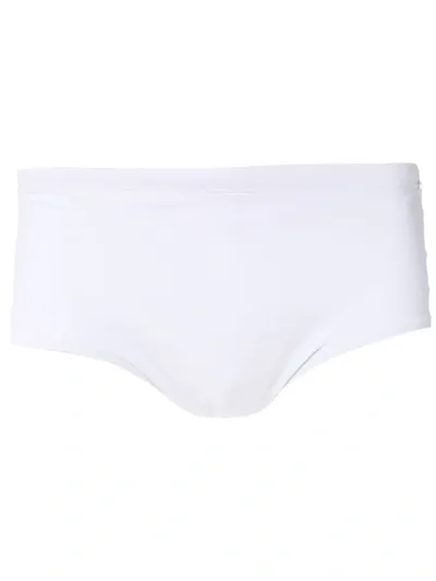 Amir Slama Pleated Trunks In White