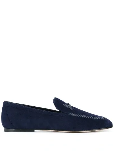 Tod's Gewebte Loafer In Blue