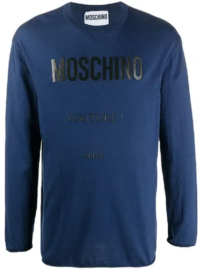 Moschino Logo-print T-shirt In Blue