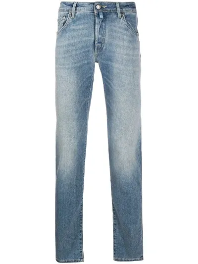 Jacob Cohen Faded Slim Jeans In Blue