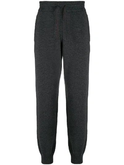 Loro Piana Cashmere Track Pants In Grey