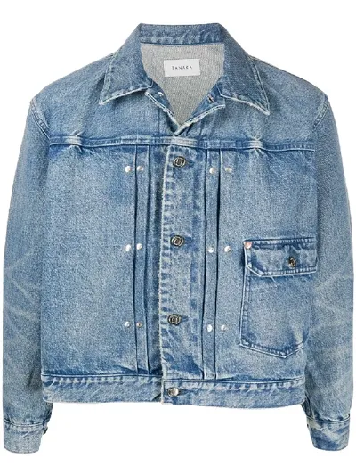 Tanaka Riveted Denim Jacket In Blue