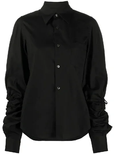 Comme Des Garçons Comme Des Garcons Black Cut-out Sleeve Shirt In 1 Black