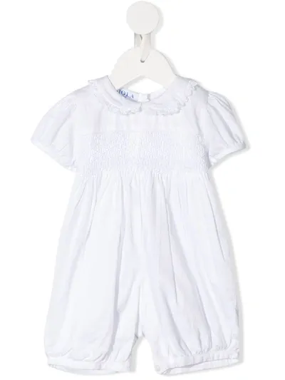 Siola Babies' Short Sleeve Romper In White