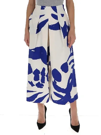 Issey Miyake Printed Wide-leg Trousers In Multi