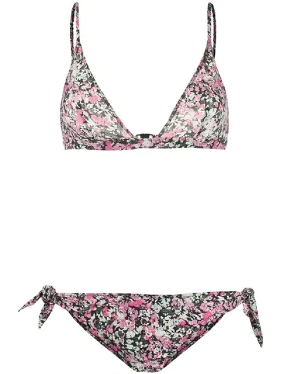 Isabel Marant Floral Bikini In Black