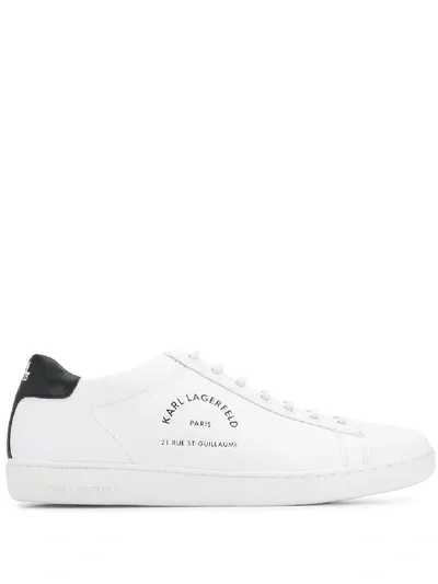 Karl Lagerfeld Rue St Guillaume 20mm Low-top Sneakers In Weiss