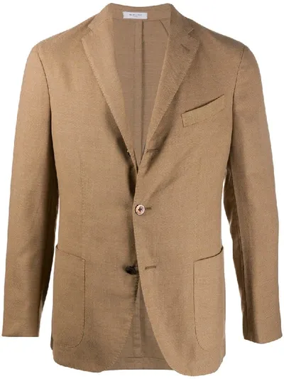 Boglioli Single-breasted Blazer In Brown