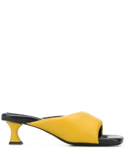 Proenza Schouler 65mm Square-toe Sandals In Yellow