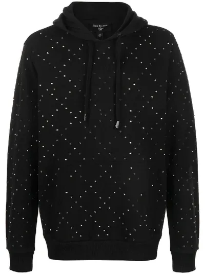 True Religion Rhinestone-embellished Hoodie In Black