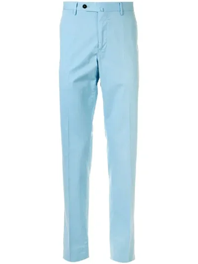 Pt01 Slim-fit Trousers In Blue