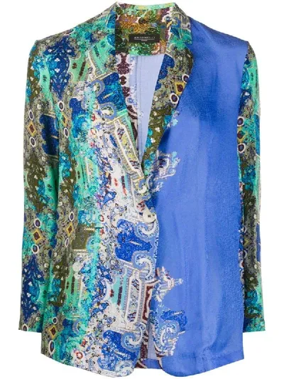 Antonelli East Hampton Paisley-print Blazer In Blue