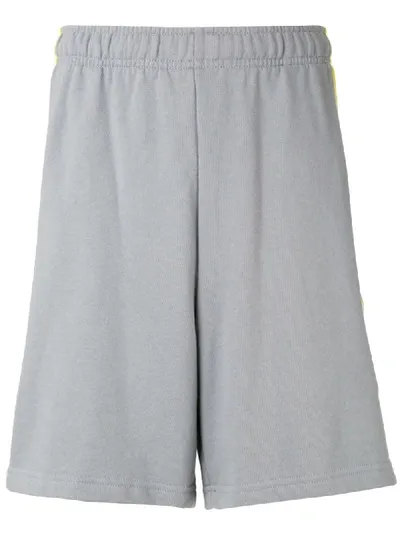 The North Face Contrast Panel Track Shorts In Grey