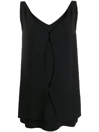 Courrèges Sleeveless Flared Mini Dress In Black