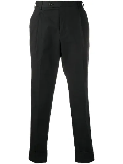 Pt01 Flicker Tailored Trousers In Black