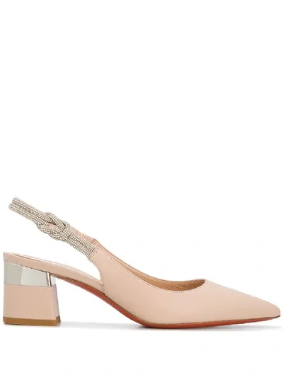 Baldinini Pointed Toe Pumps In Nude