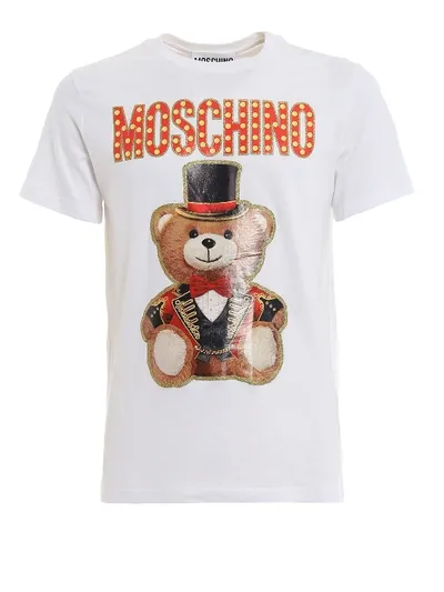 Moschino Teddy Bear Circus Leader T In White