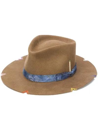 Nick Fouquet Whiksey Springs Fedora Hat In Braun