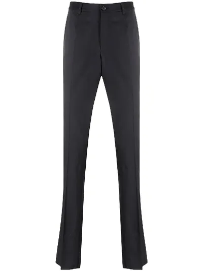 Versace Straight-leg Trousers In Blue