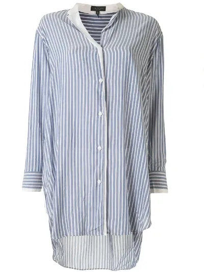 Rag & Bone Margot Striped Shirt In Blue