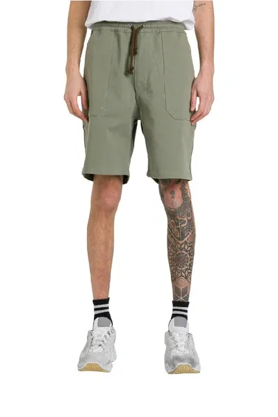 Nanushka Drawstring Bermuda Shorts In Verde