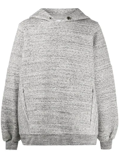 Fumito Ganryu Oversized Long-sleeved Hoodie In Grey