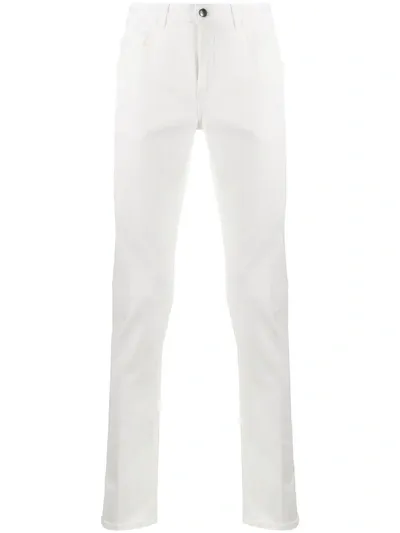 Fay Skinny Fit Jeans In White