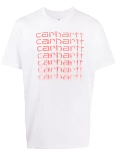 Carhartt Logo-print Crew Neck T-shirt In White