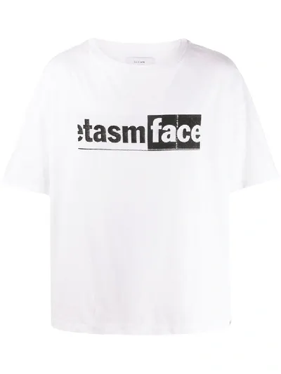 Facetasm Logo Print T-shirt In White