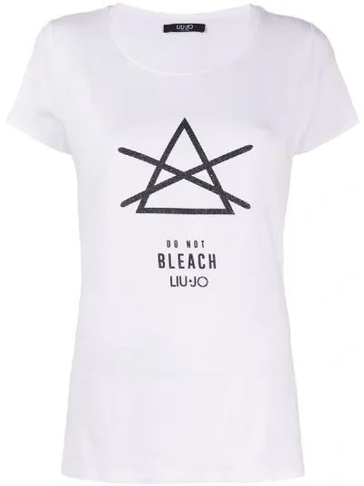 Liu •jo Do Not Bleach T-shirt In White