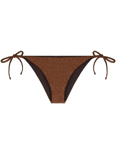 Mc2 Saint Barth Virgo Bikini Bottoms In Brown