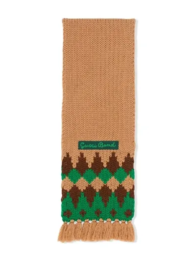 Gucci Kids' Children's Wool Scarf In Beige