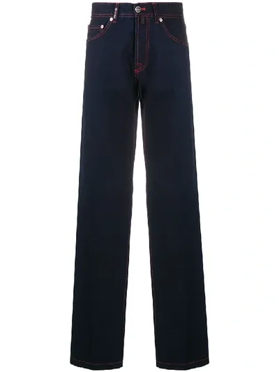 Kiton Straight-leg Jeans In Blue