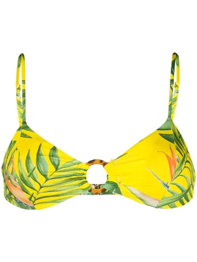 Mc2 Saint Barth Juca Bikini Top In Yellow