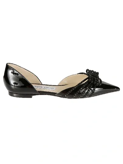 Jimmy Choo Kaitence Ballerina Shoes In Black