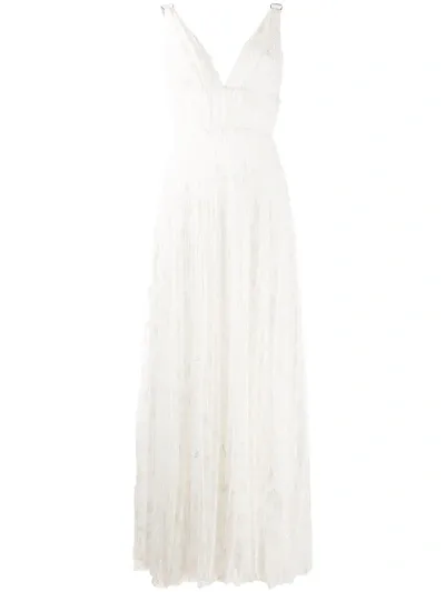 Maria Lucia Hohan Aletta Flared Maxi Dress In White