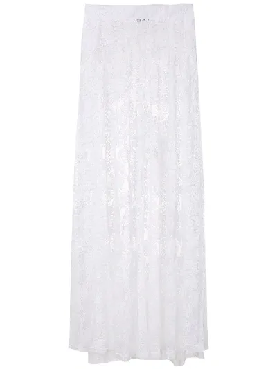 Amir Slama Calça Lace Palazzo Pants In White