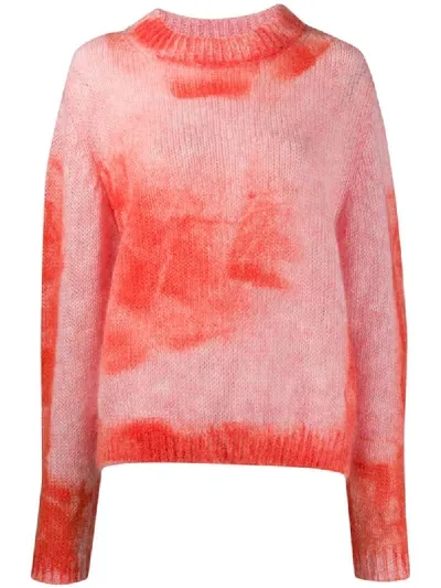 Roseanna Screen Printed Jumper In Pink