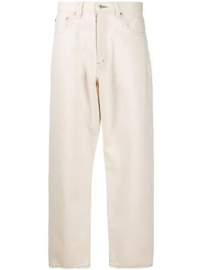 Ma'ry'ya Wide-leg Jeans In Neutrals