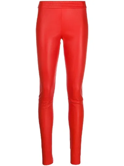 Drome High-rise Biker Leggings In Red