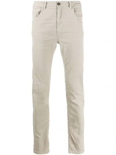 Poème Bohèmien Slim Fit Trousers In Neutrals