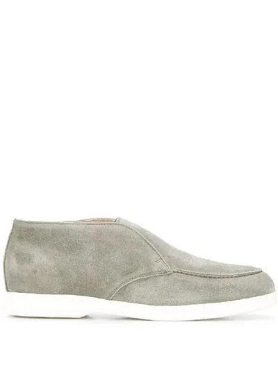 Doucal's Slip-on Ankle Loafers In Green