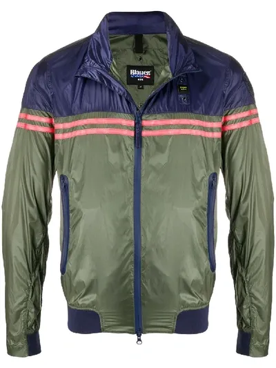 Blauer Panelled Lightweight Jacket In Blue