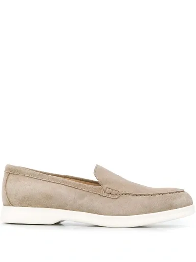 Doucal's Dasy Round-toe Loafers In Neutrals