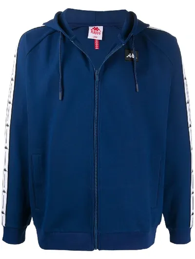 Kappa Jpn Cunim Zipped Hoodie In Blue