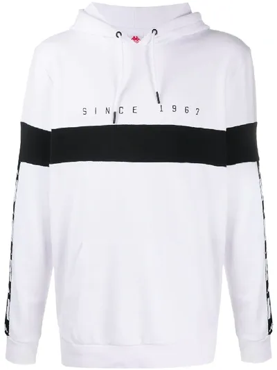 Kappa Authentic La Caspor Logo Hoodie In White