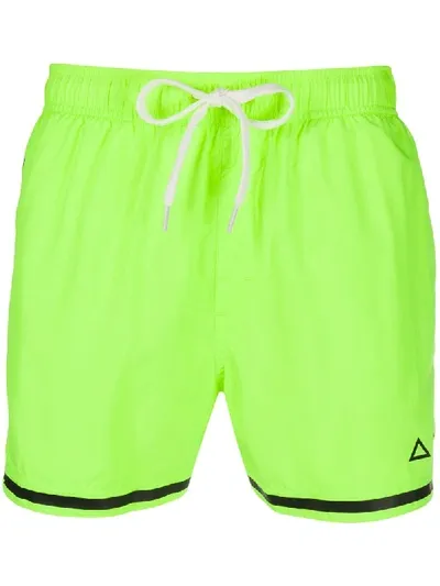 Sun 68 Logo-patch Swim Shorts In Green