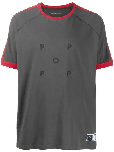 Camper X Pop Trading Company Logo Print T-shirt In Blue