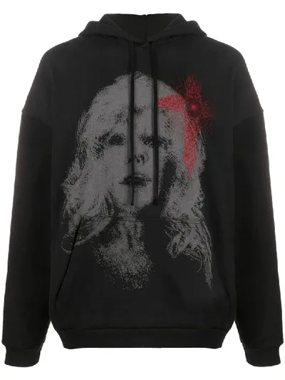 Siberia Hills Oversized Graphic Print Hoodie In Black